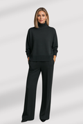 Lara | Loungewear-Set aus Strick mit Rollkragen