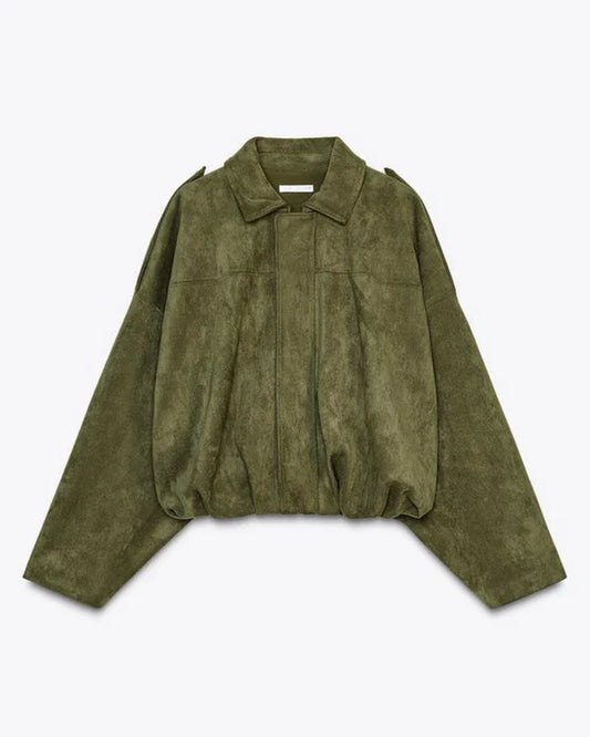 LUMIÈRE | SUEDJACKE BOMBERJACKE