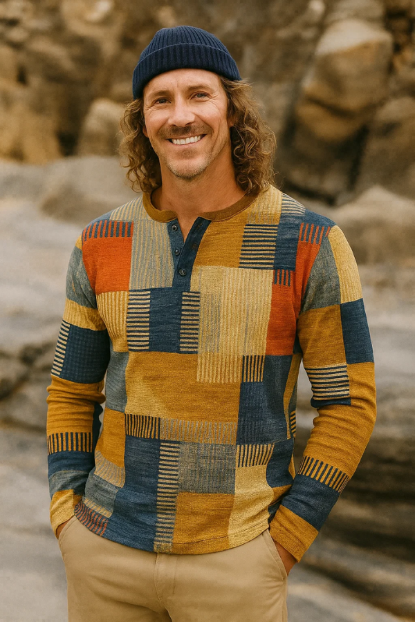 Aubert | Elegantes Henley-Hemd