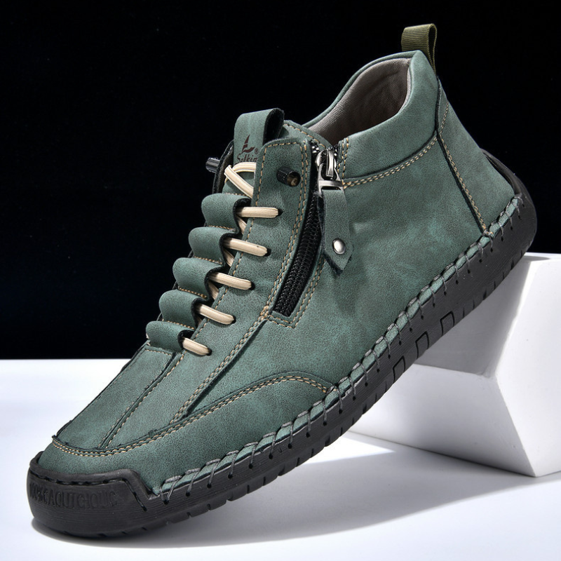 Christian | Nubukleder Schuhe mit Reißverschluss