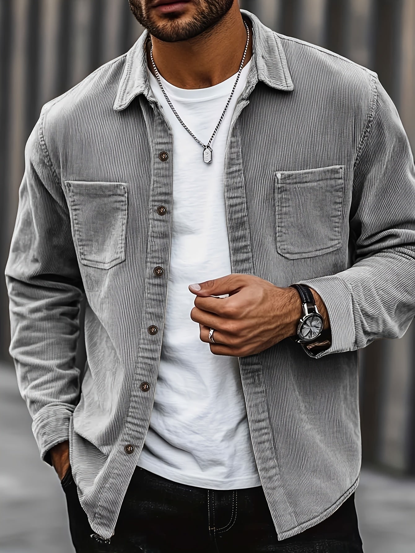 Johan | Herren Cordhemdjacke