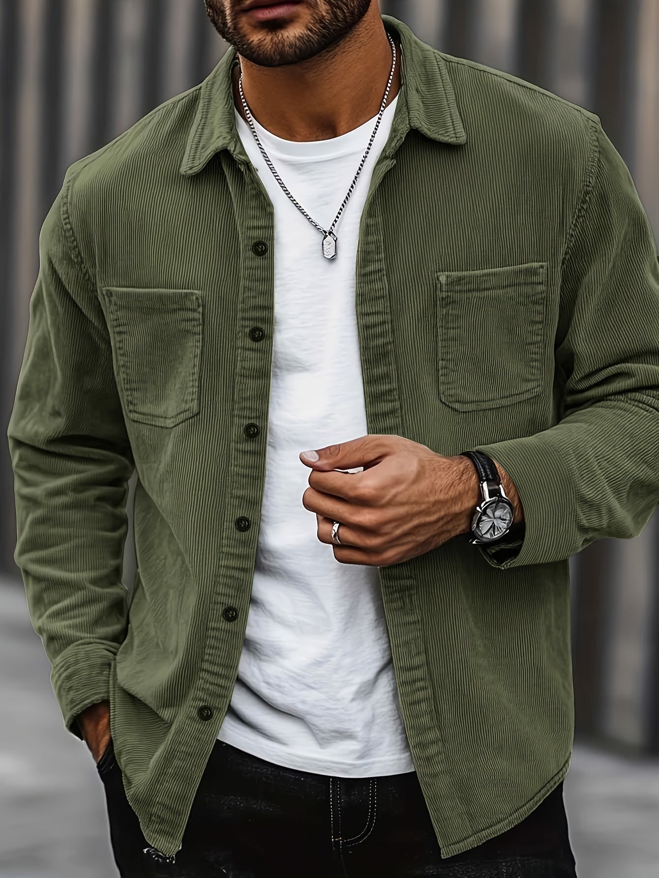 Johan | Herren Cordhemdjacke