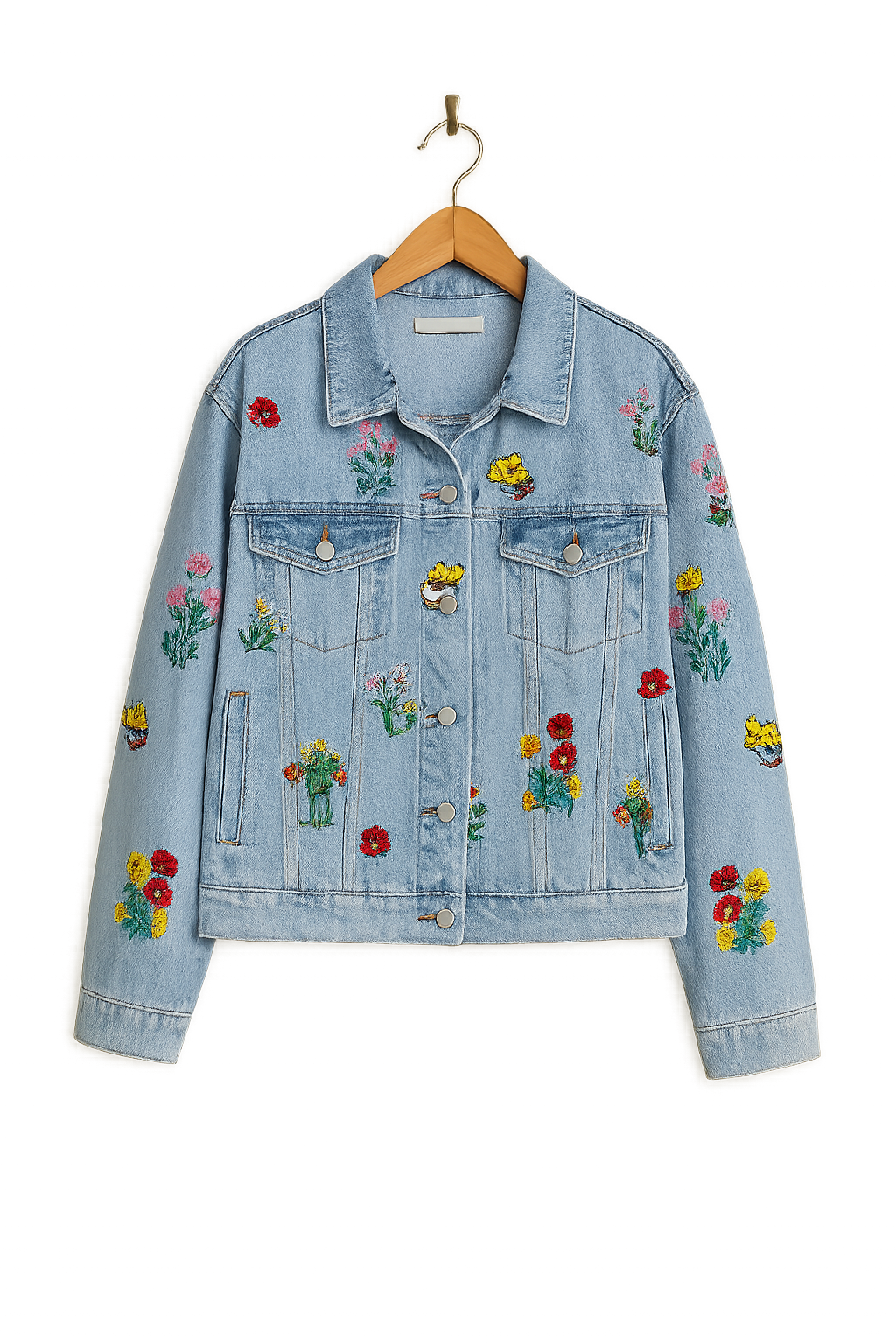 Seanna| Zeitlose Jeansjacke mit Stickereien