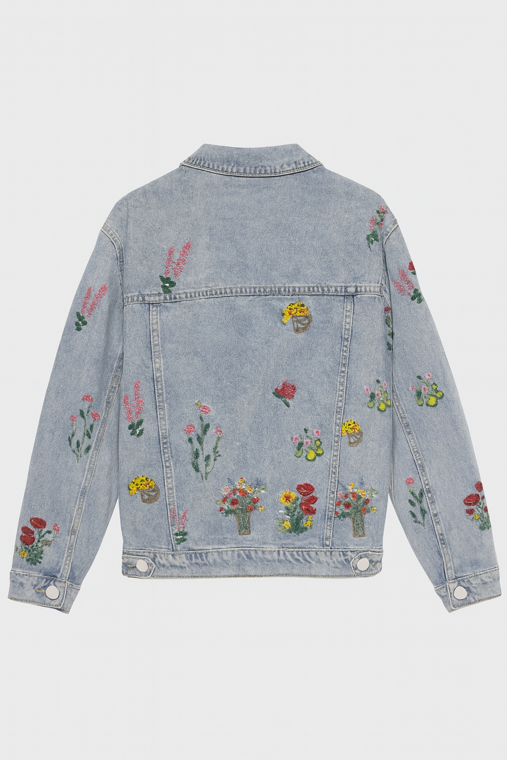 Seanna| Zeitlose Jeansjacke mit Stickereien