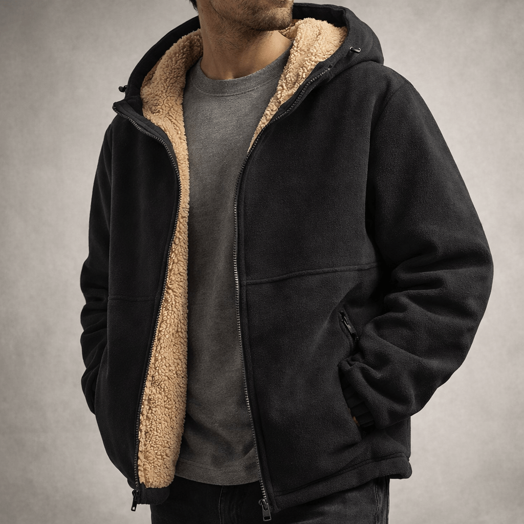 Herren Fleece-Jacke aus Sherpa