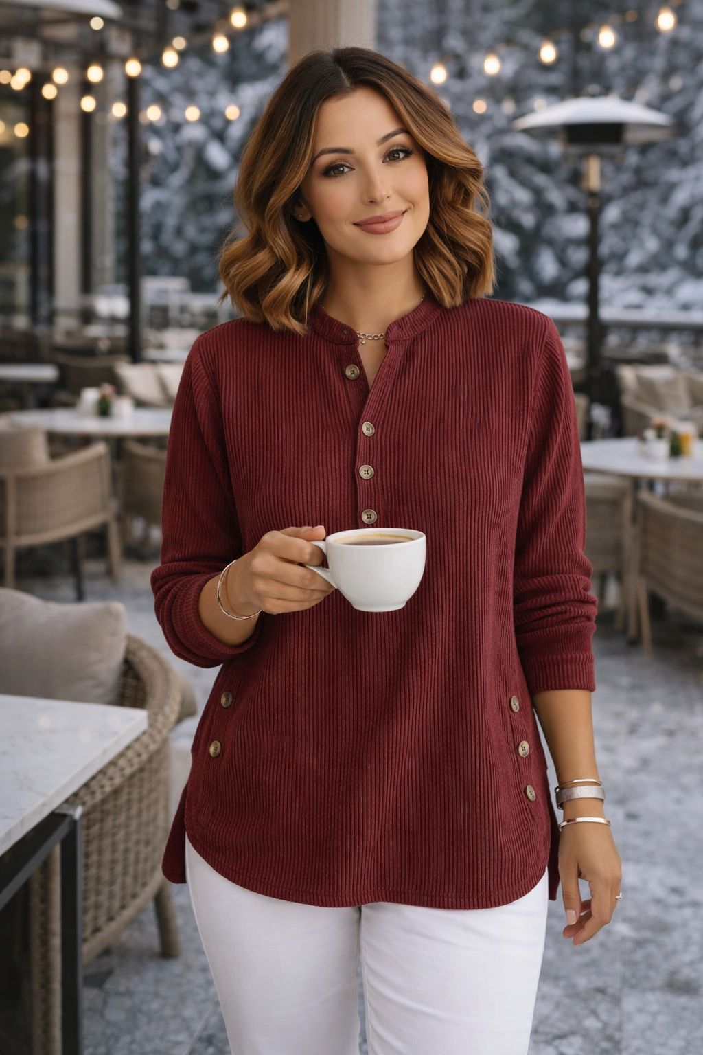 Hannah | Hauts Henley aus Cord