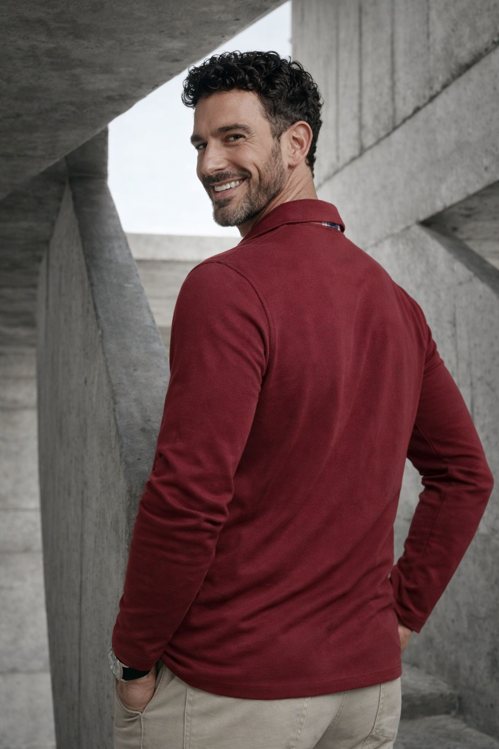Herren Langarm-Poloshirt – Luxus, Stilvoll & Komfortabel