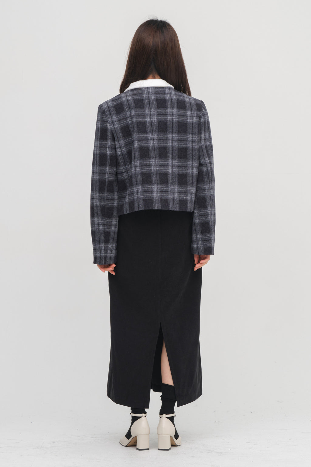 Quadratische Mary Jane Mid Heels