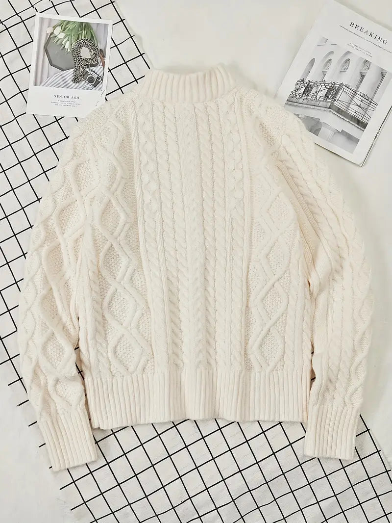 Rabada | Strickpullover Mit Halbem Reißverschluss Und Stehkragen
