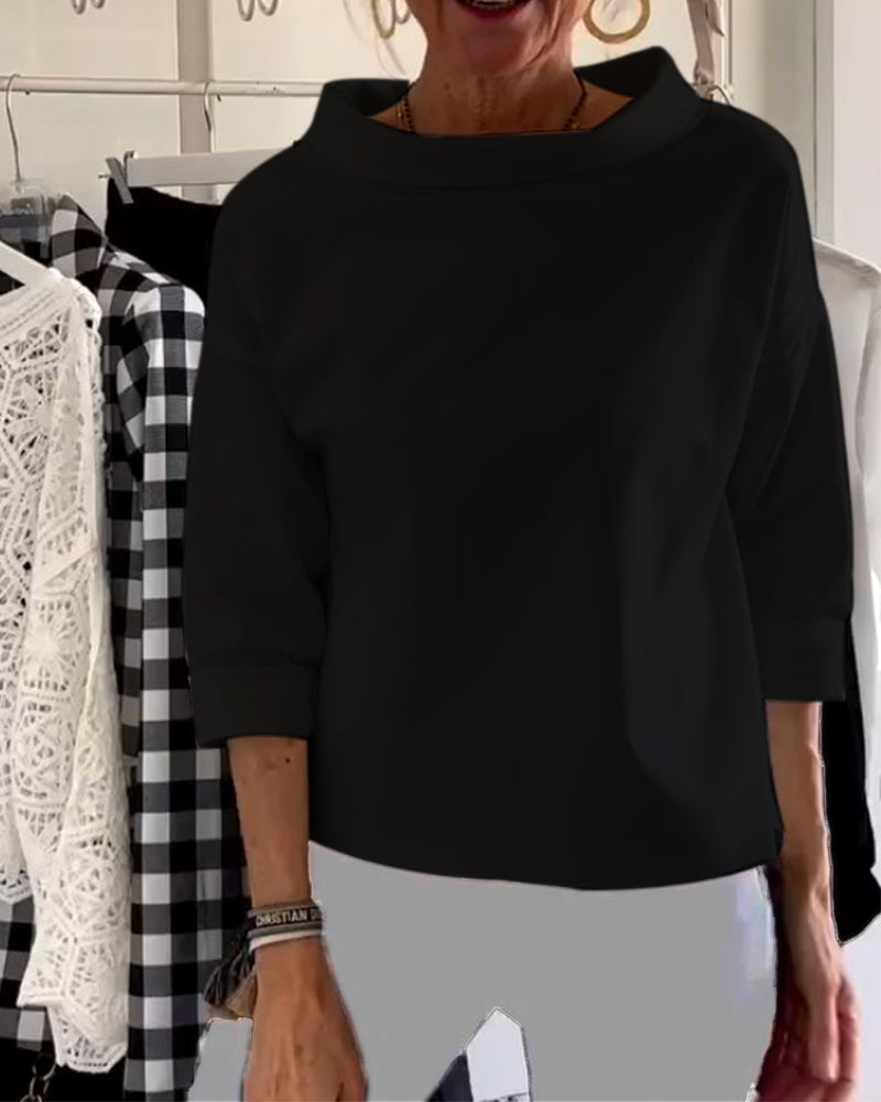 WIEBKE I BEQUEME 3/4-ÄRMEL-BLUSE