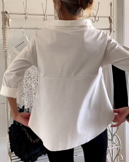 WIEBKE I BEQUEME 3/4-ÄRMEL-BLUSE