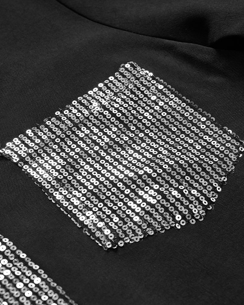 Anne | Lässiges Top mit Pailletten-Details