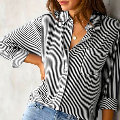 Lässige gestreifte Bluse für Damen