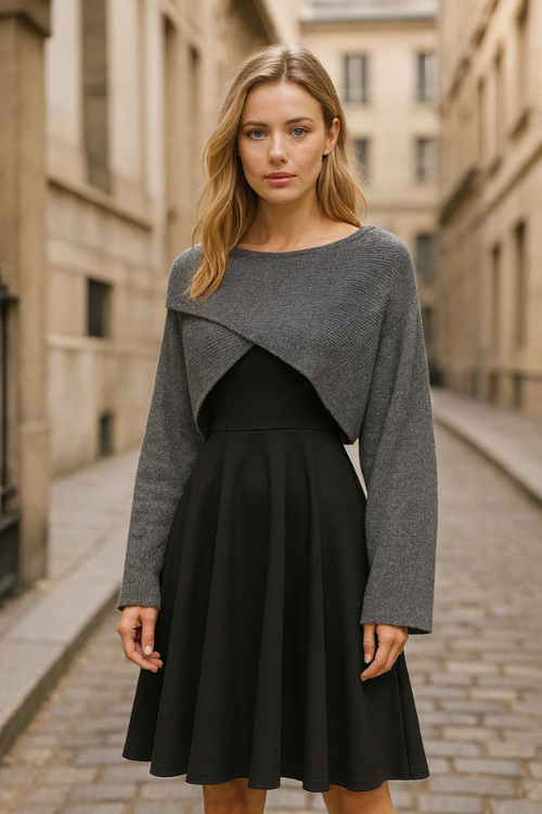 Alessia | Elegantes Strickkleid-Set