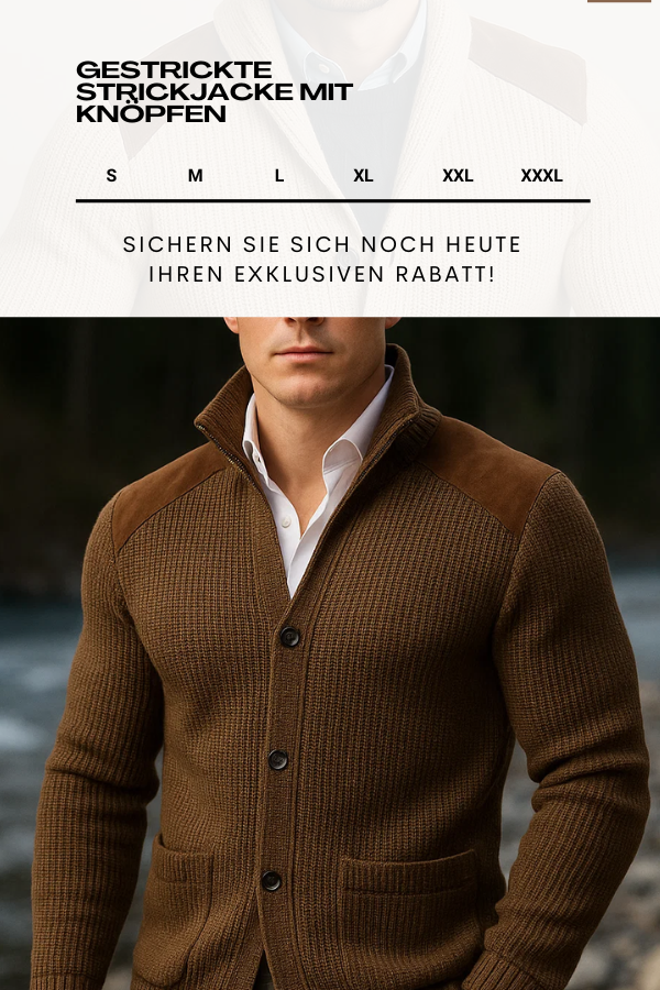 Kausch | Gestrickte Strickjacke Mit Knöpfen