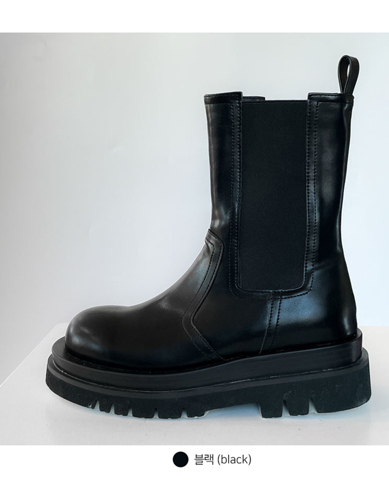 Elastische Keil-Ankle-Zipper-Stiefel CJ305