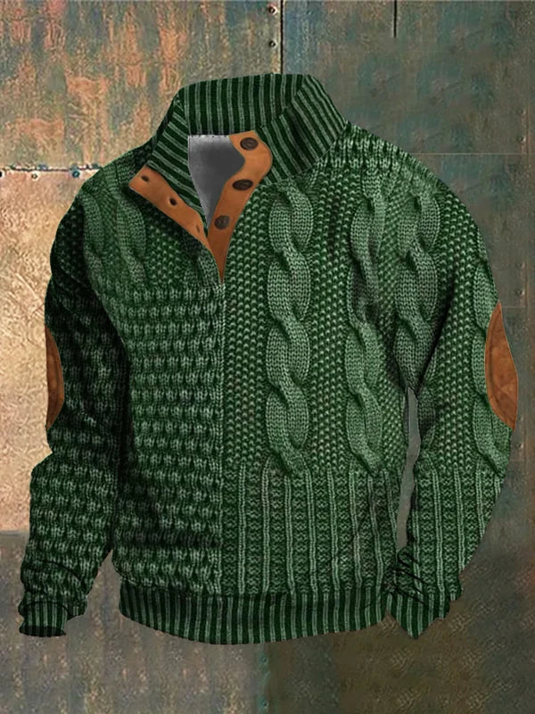 Gwydion | Patchwork-Strickpullover