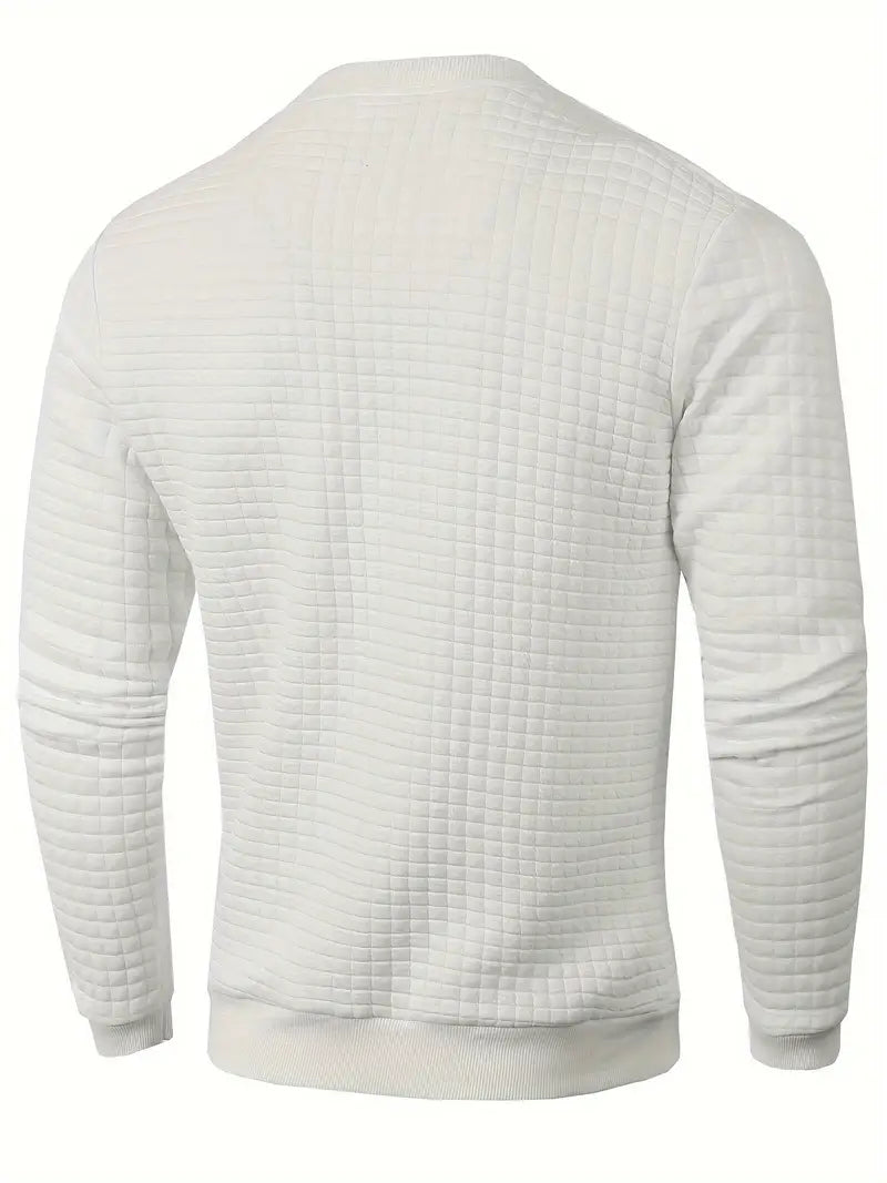 Andreas Herren Pullover – Boho Karo, Langarm, Gemütlich