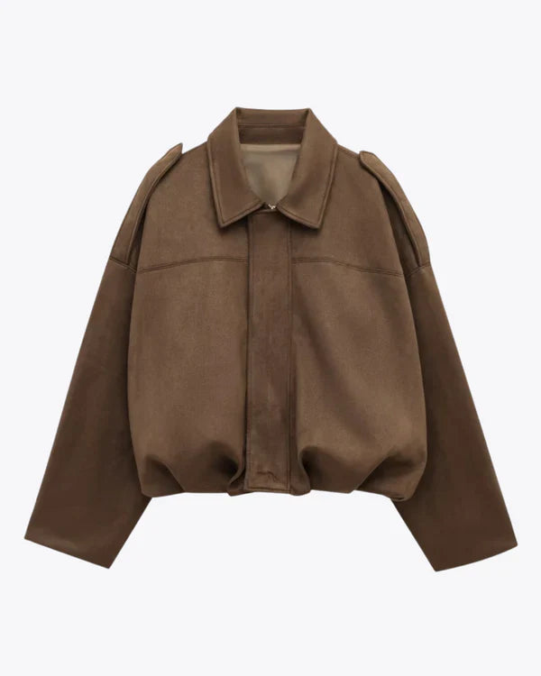 LUMIÈRE | SUEDJACKE BOMBERJACKE