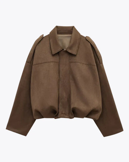 LUMIÈRE | SUEDJACKE BOMBERJACKE