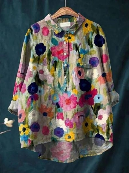 SERAPHINA I RETRO-BLUMENBLUSE