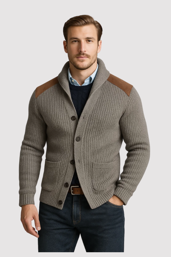 Kausch | Gestrickte Strickjacke Mit Knöpfen