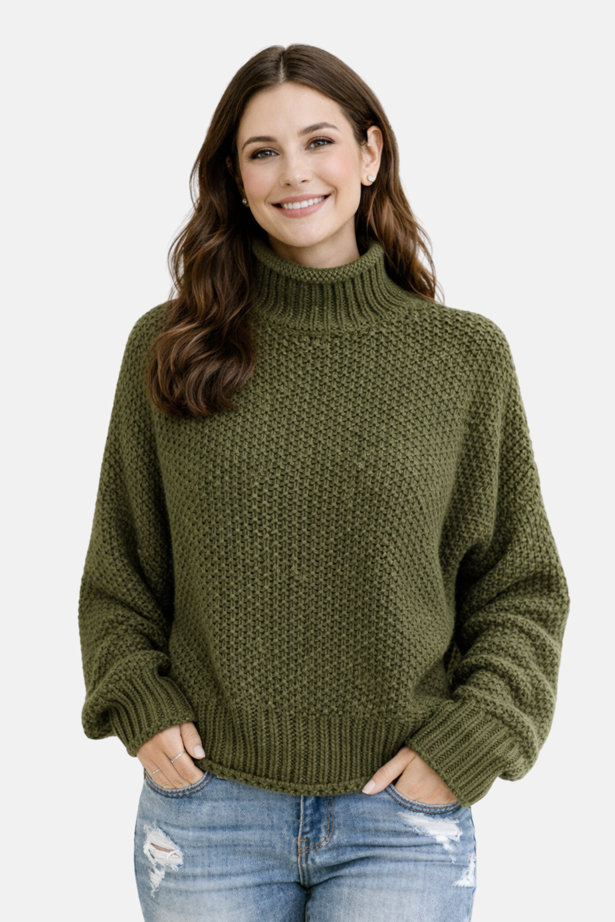 Olivia | Pullover mit hohem Kragen