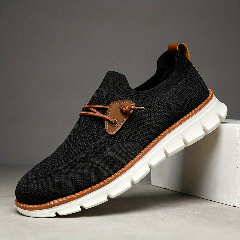 Adam Herren Sneaker – Leicht, Rutschfest, Bequemer Slip-On Sportschuh
