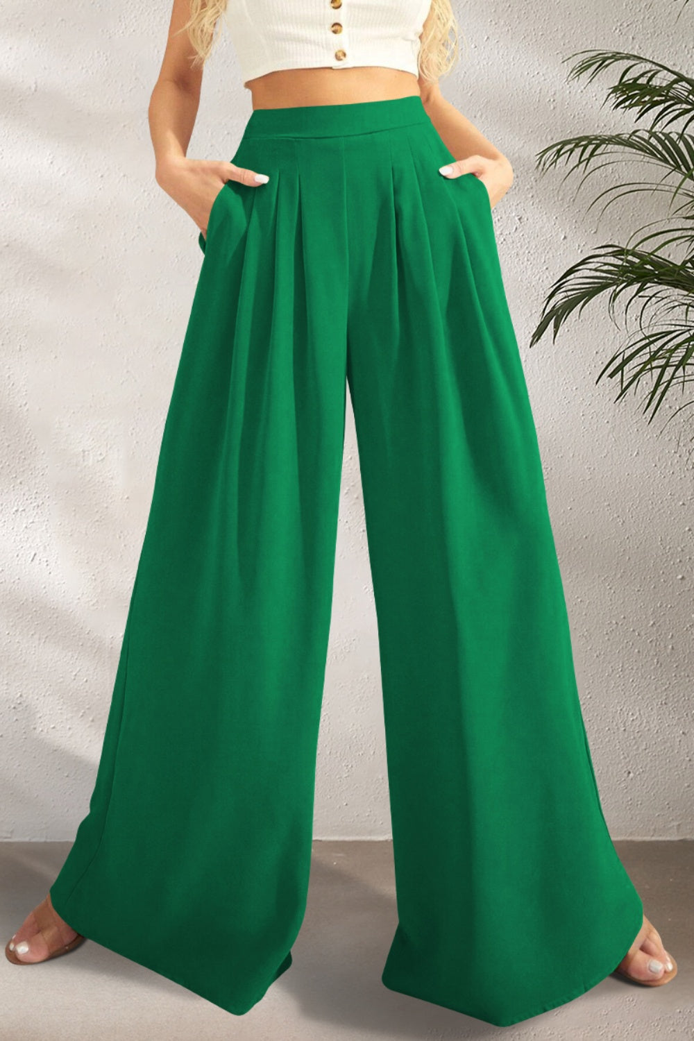 ZY | Weite Hose mit Hohem Bund