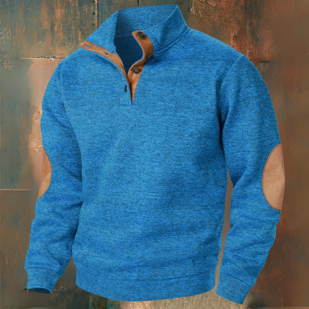 René | Strickpullover mit Wildleder-Details