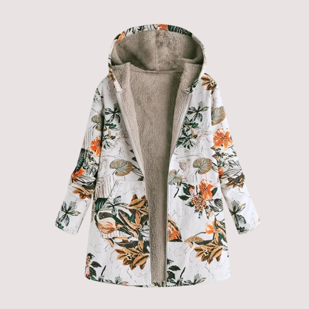 Kamelia | Warme Fleecegefütterte Winterjacke – Bequem & Wetterfest