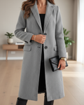 Judith | Eleganter langer Wollmantel