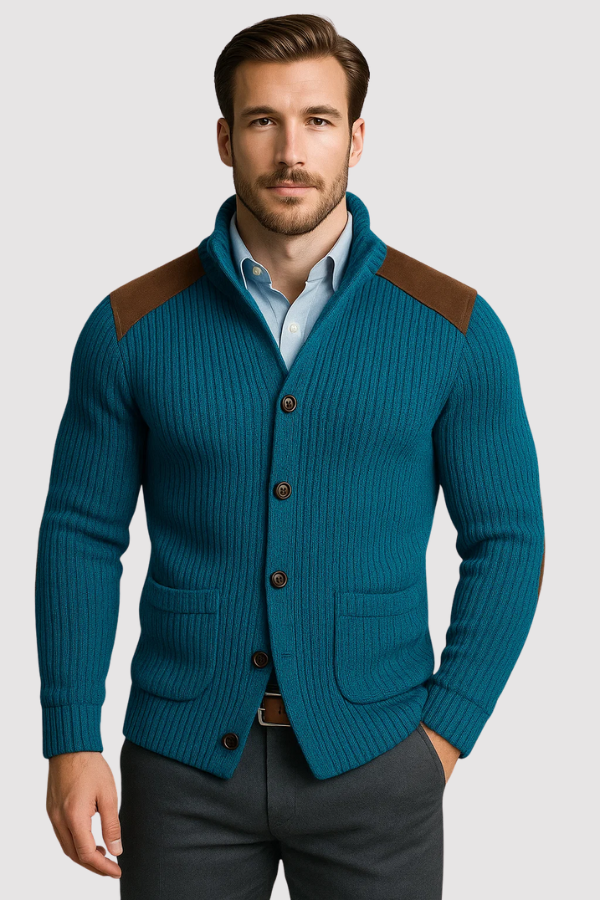 Kausch | Gestrickte Strickjacke Mit Knöpfen