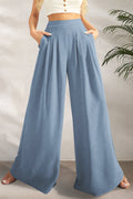 Jueine | Pocketed High Waist Wide Leg Pants