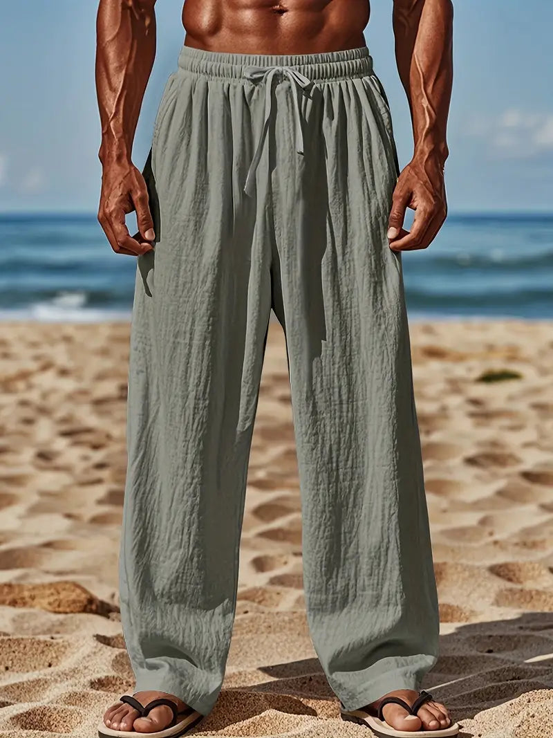 Babaev Stilvolle Leinen Hosen