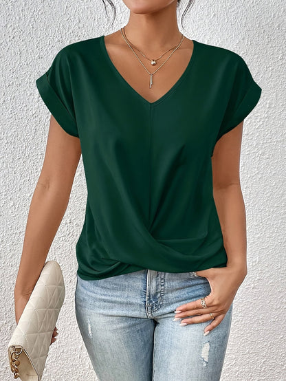 SANNE I LÄSSIGES V-HALS T-SHIRT