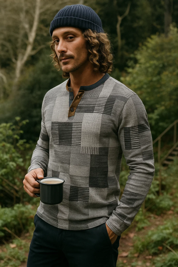 Aubert | Elegantes Henley-Hemd