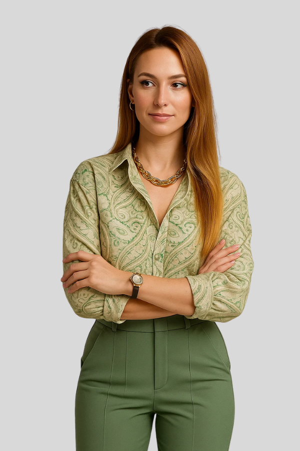 Lily | Printshirt & Knopf-Hose Set