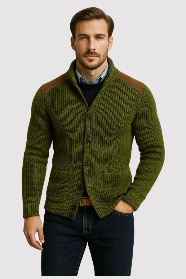 Kausch | Gestrickte Strickjacke Mit Knöpfen