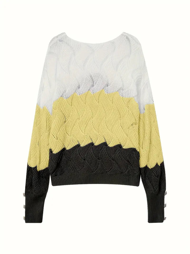 Renilda | Eleganter Strickpullover Mit V-Ausschnitt