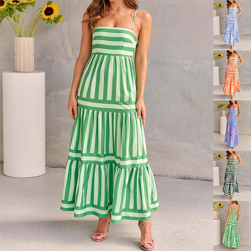 Maxikleid mit Rüschen