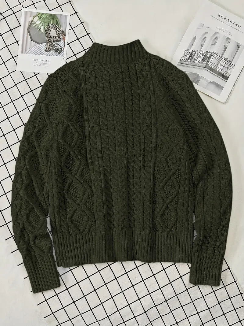 Rabada | Strickpullover Mit Halbem Reißverschluss Und Stehkragen
