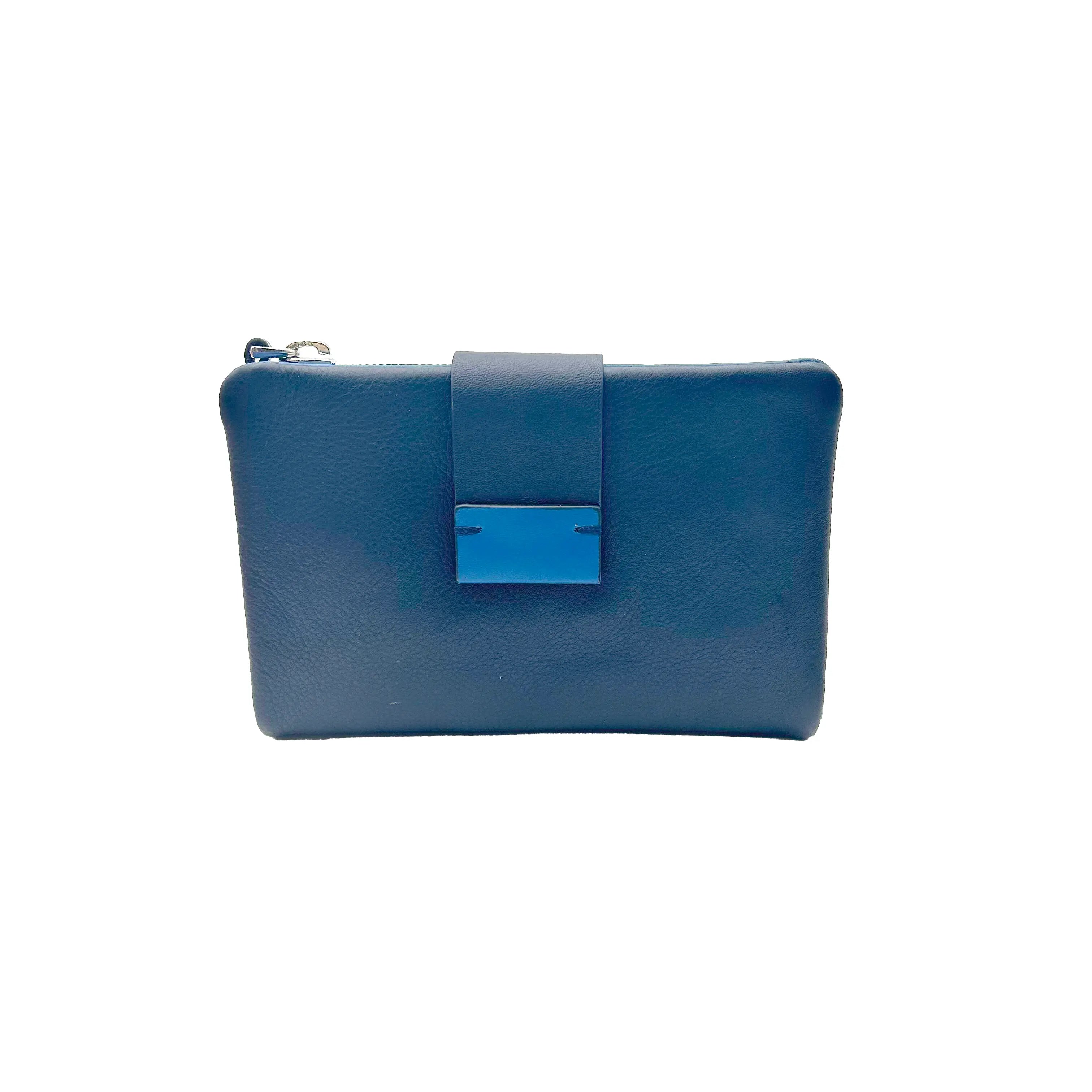 6046 Damenbörse Blau/Riff