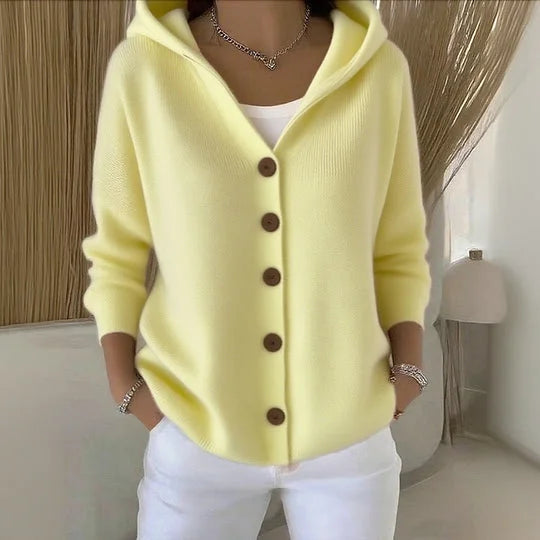 Nylah - Bequeme Langarm Strickjacke