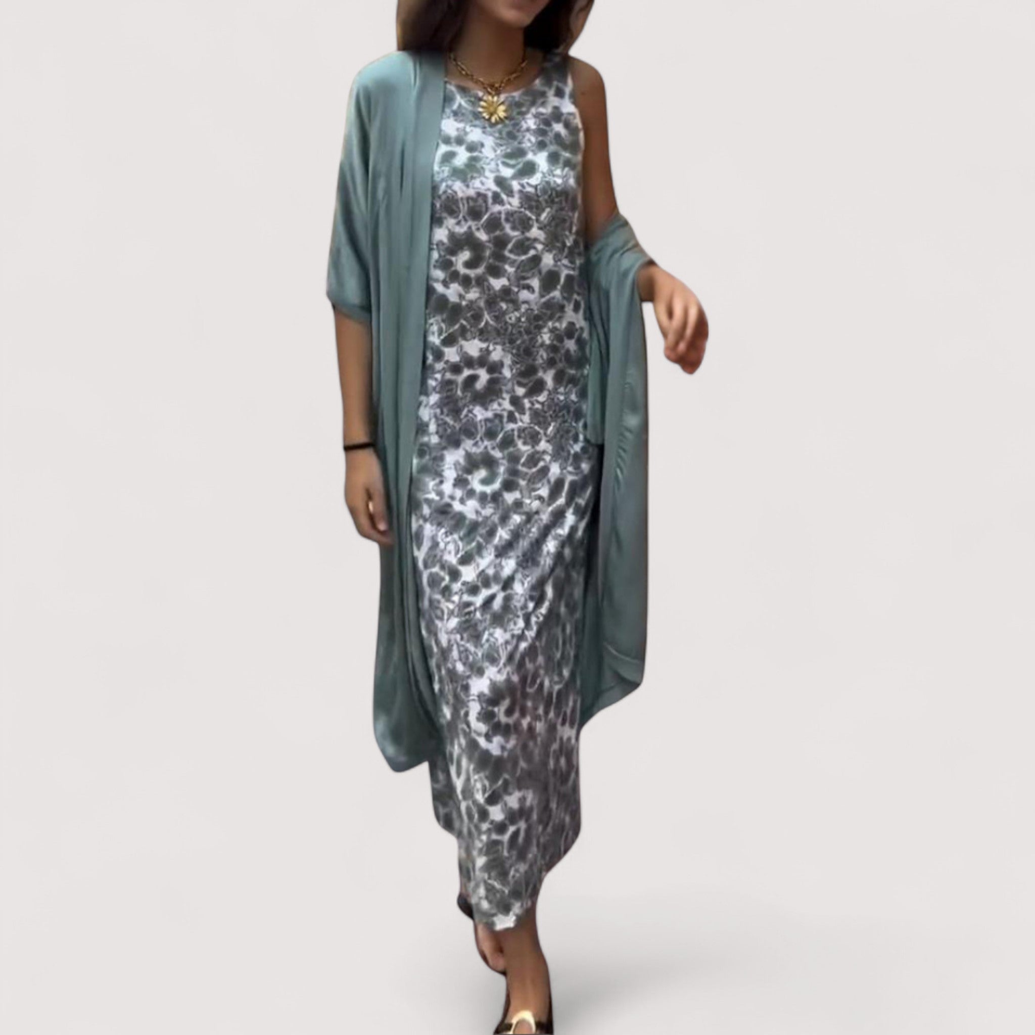 Damen Kleid-Set – Mit Weste, Elegant & Modern
