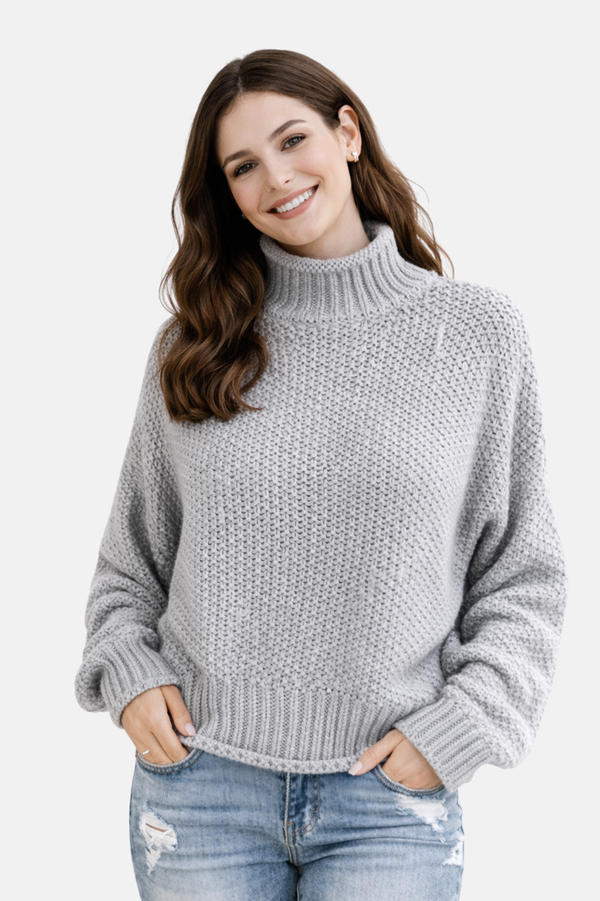 Olivia | Pullover mit hohem Kragen