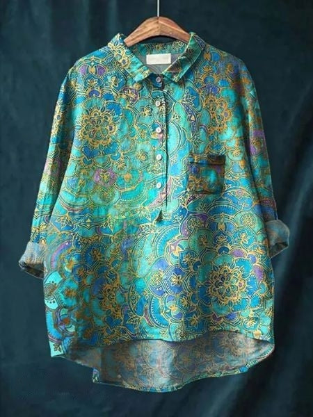 SERAPHINA I RETRO-BLUMENBLUSE