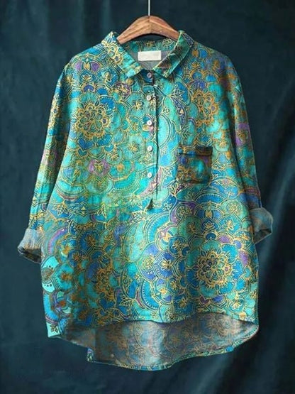SERAPHINA I RETRO-BLUMENBLUSE
