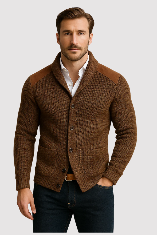 Kausch | Gestrickte Strickjacke Mit Knöpfen