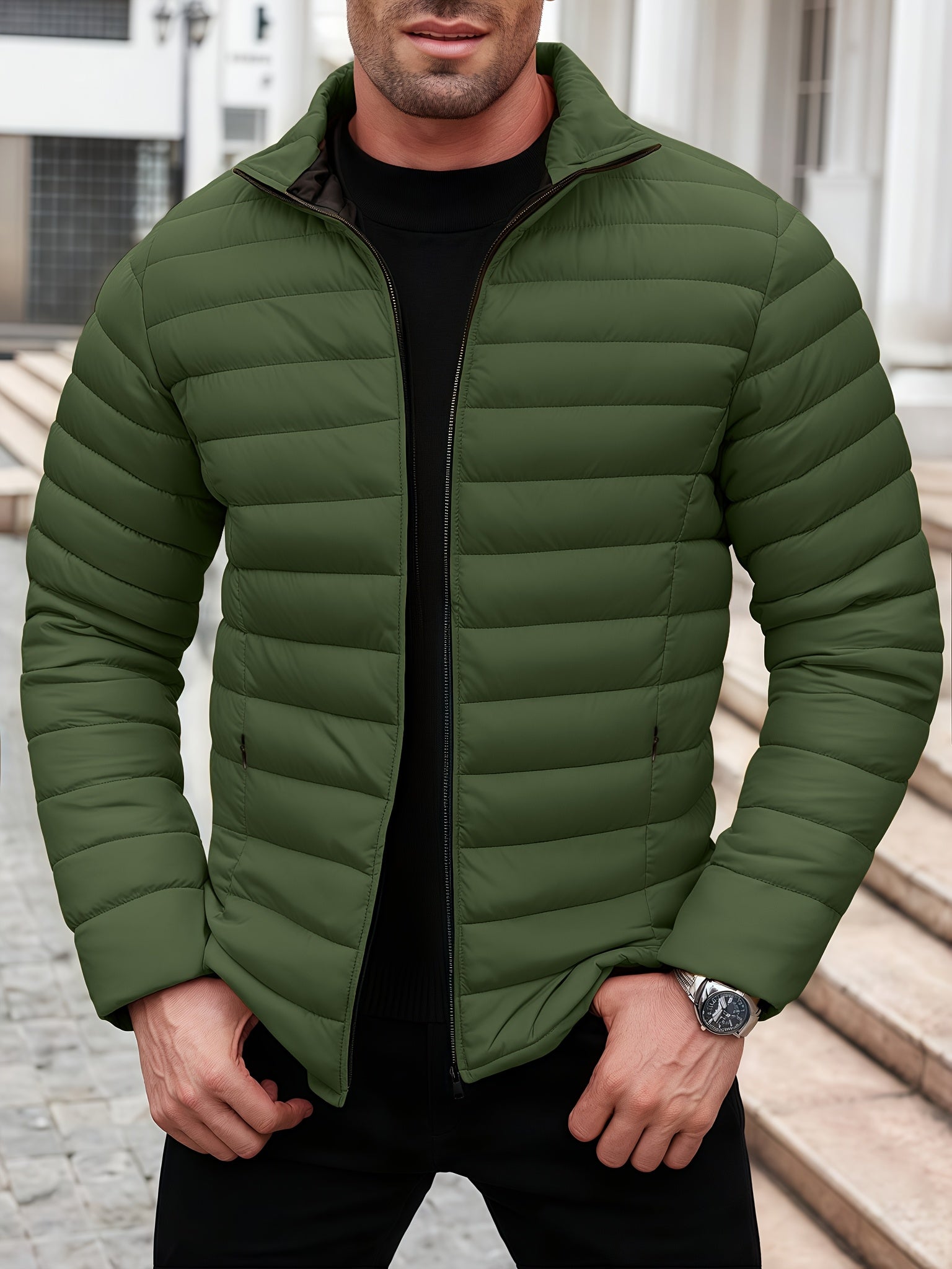 Kristian | Gesteppte Pufferjacke Mit Reißverschluss